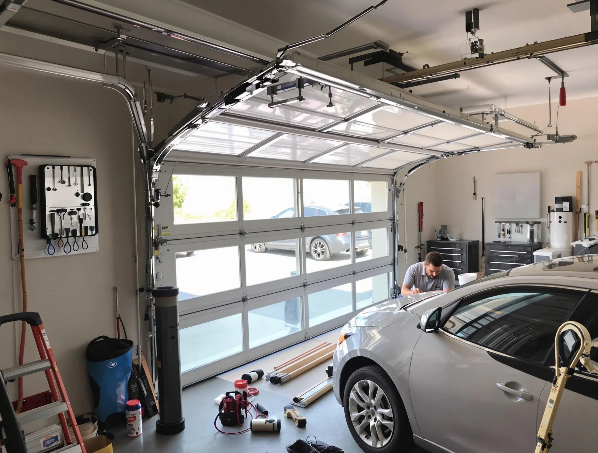 Garage door noise reduction service by Wellesley Garage Door Repair in Wellesley