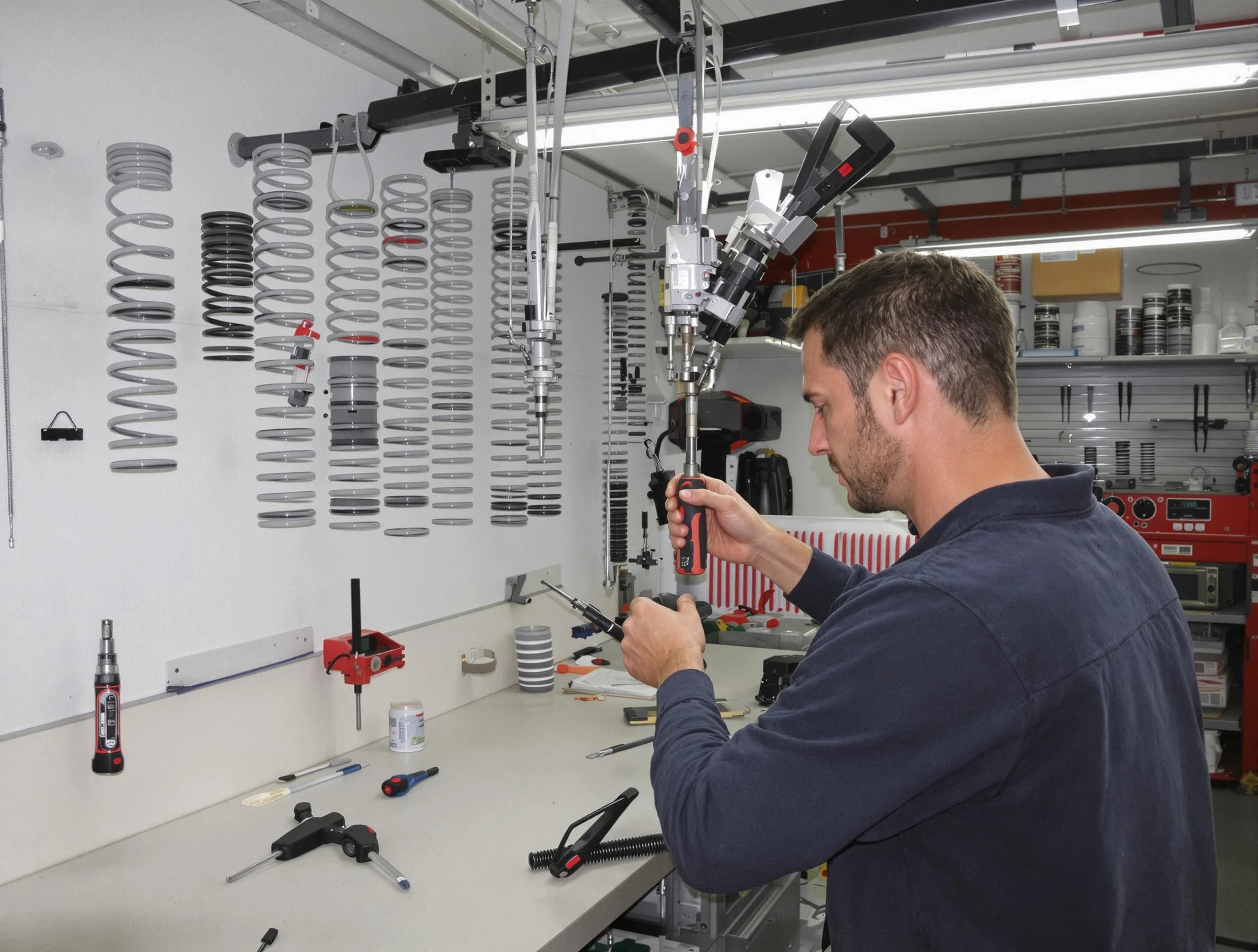 Wellesley Garage Door Repair safety certified technician performing precision spring replacement in Wellesley