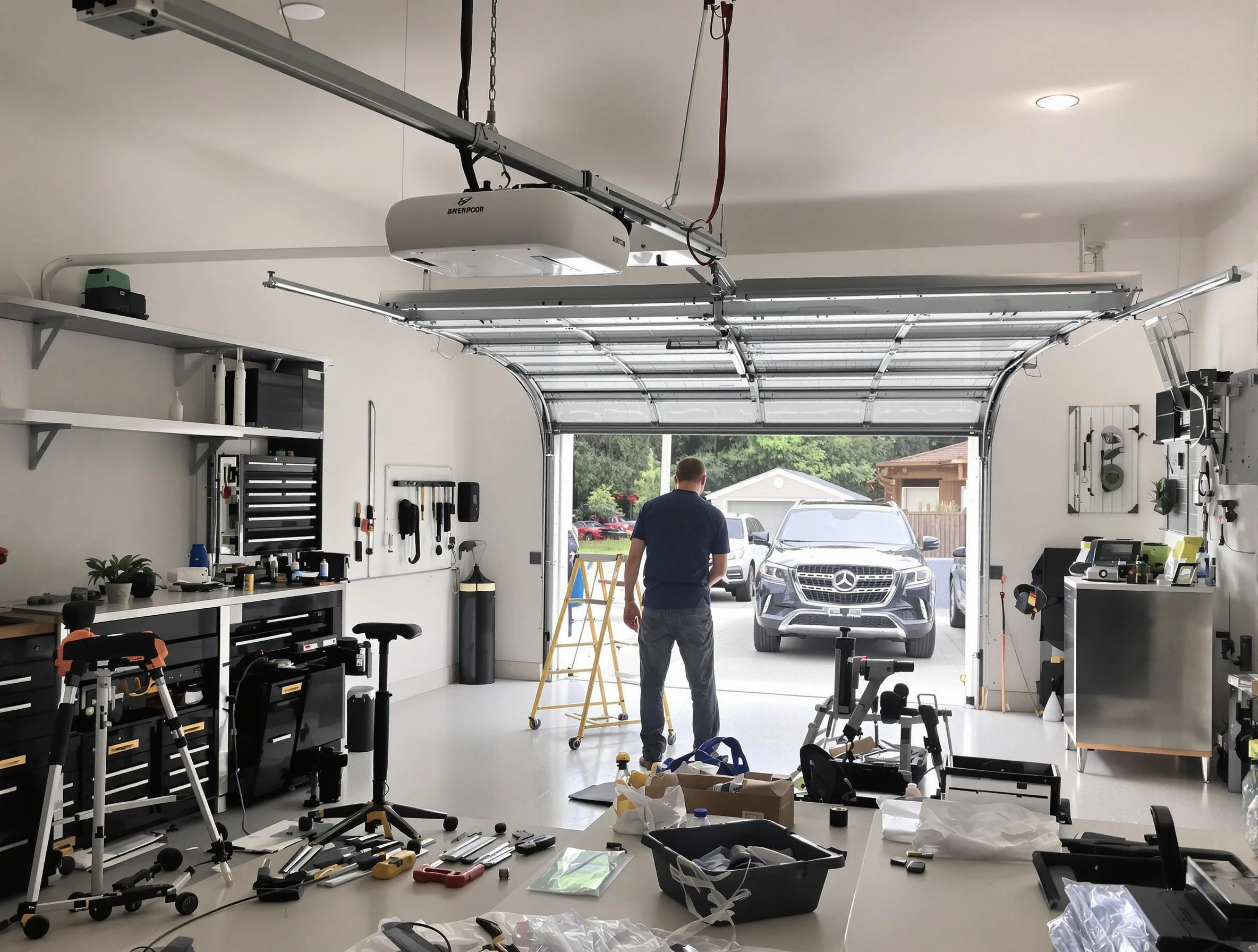 Garage door opener installation by Wellesley Garage Door Repair in Wellesley
