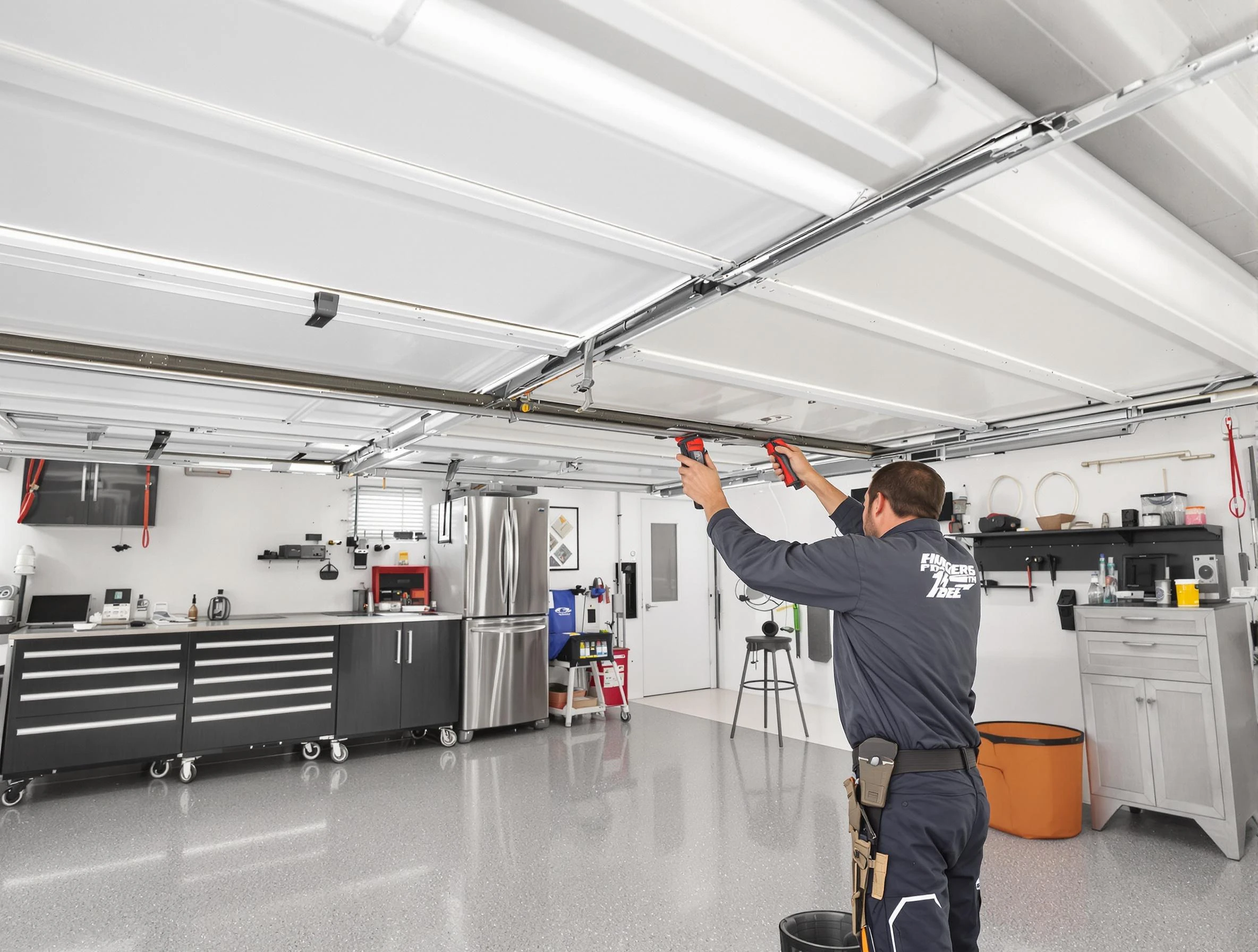 Overhead garage door repair service by Wellesley Garage Door Repair in Wellesley